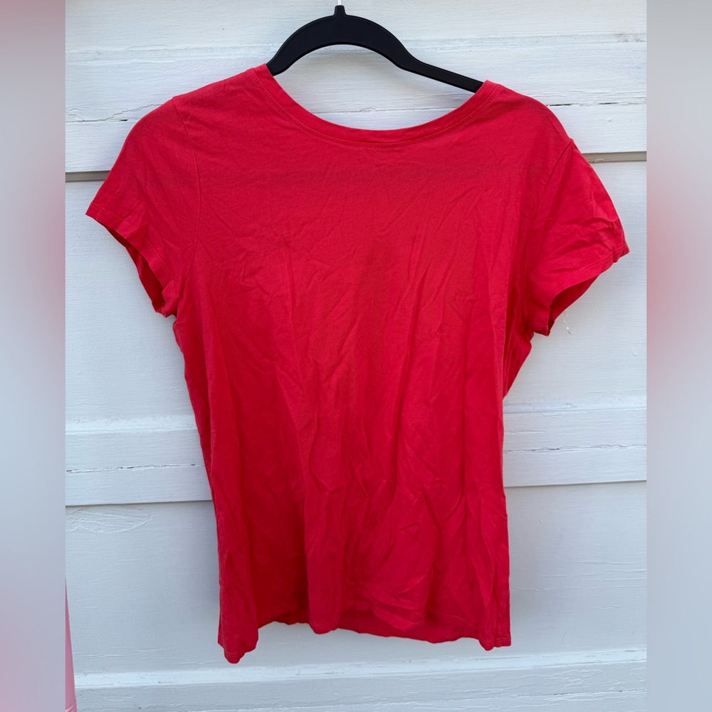 LOFT Vibrant Red Short Sleeve Tee